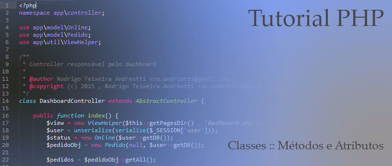 Tutorial PHP: Classes – O básico de uma classe