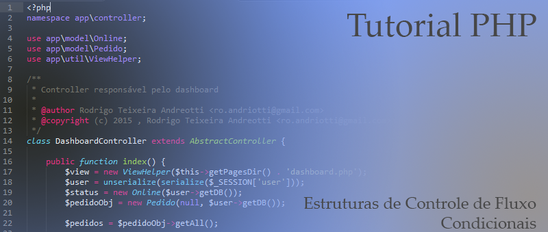 Tutorial PHP : Estruturas de Controle de Fluxo Condicionais